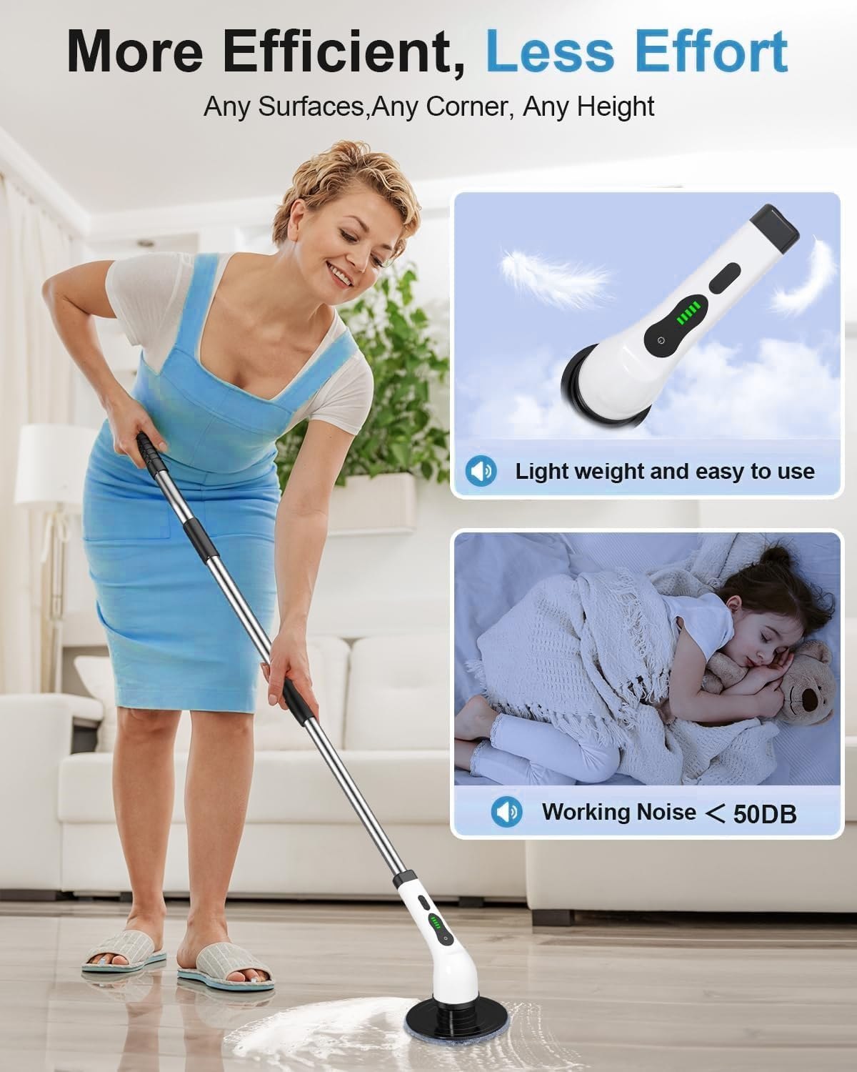 9-in-1 Electric Power Scrubber – Cordless Deep Cleaning Brush