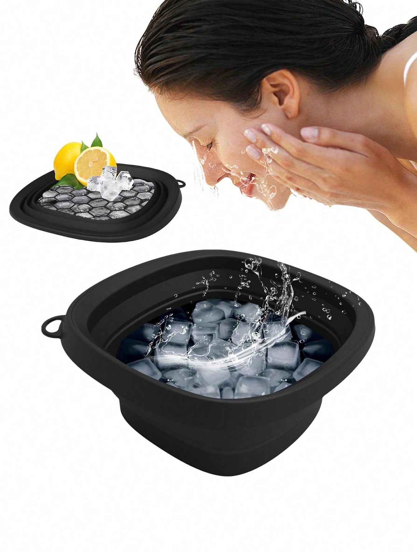Foldable Face Ice Bath Bowl