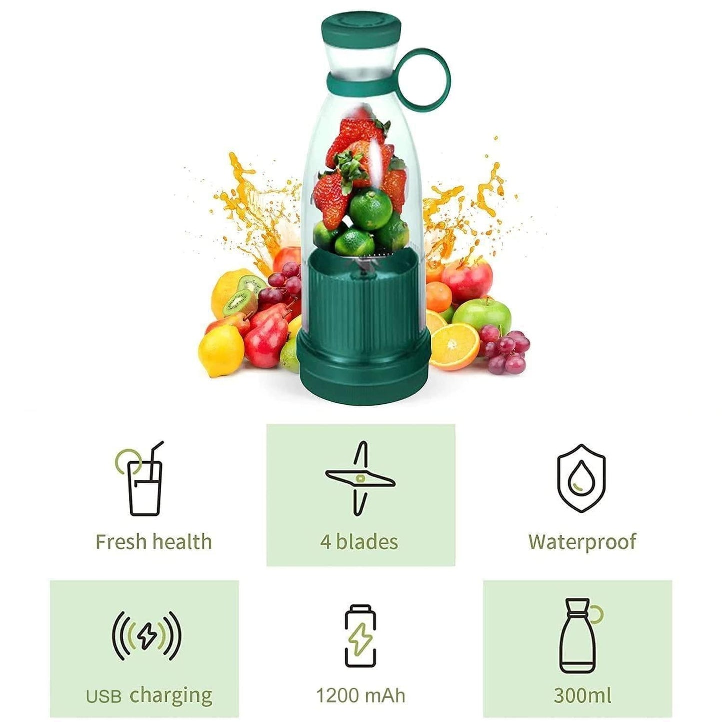 Portable Mini Bottle Juicer — Fresh Juice Anywhere, Anytime!
