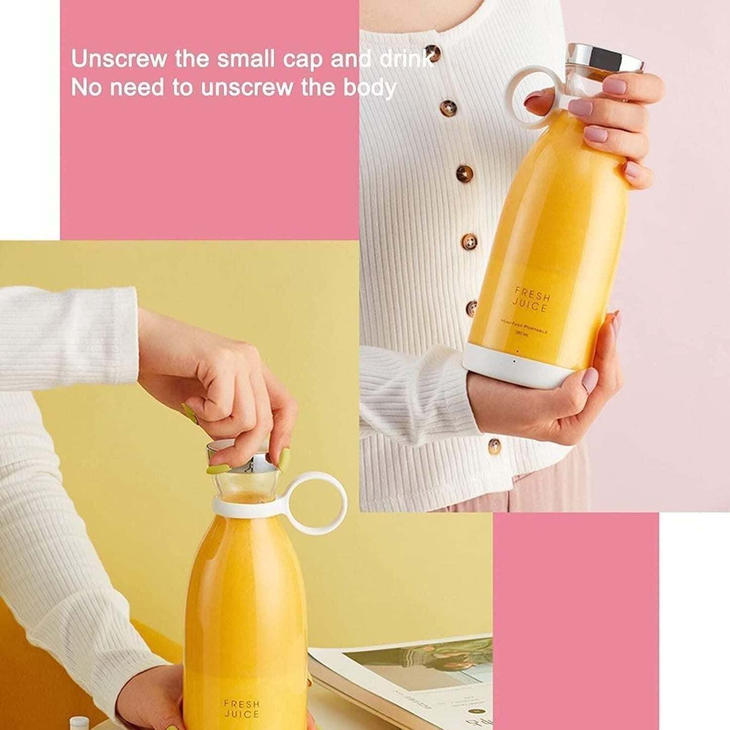 Portable Mini Bottle Juicer — Fresh Juice Anywhere, Anytime!