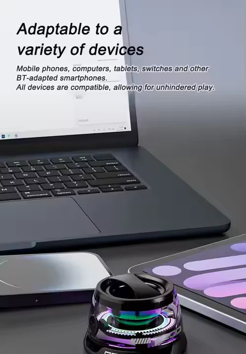 G200 Mini Bluetooth Speaker – RGB Lights & Magnetic Base