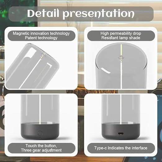 Magnetic lamp light