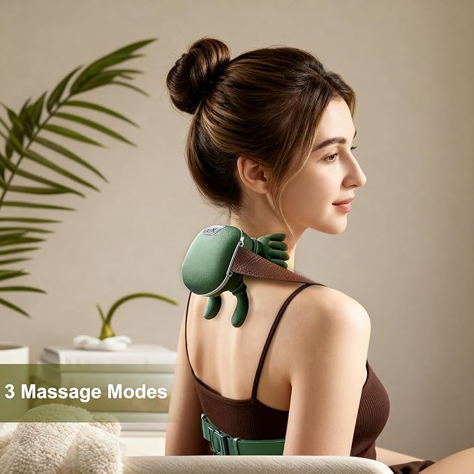 Physiotherapist Recommended Deep Kneading Neck Massager with Heat Therapy
